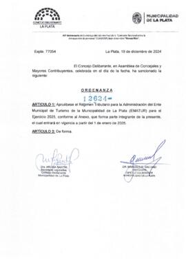 Ordenanza nº 12624 de 2024