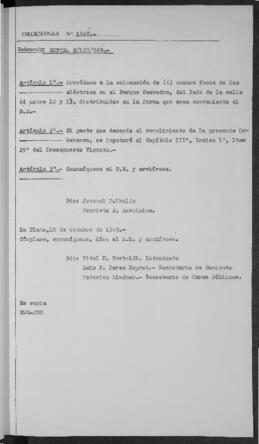Ordenanza n° 1848 de 1949