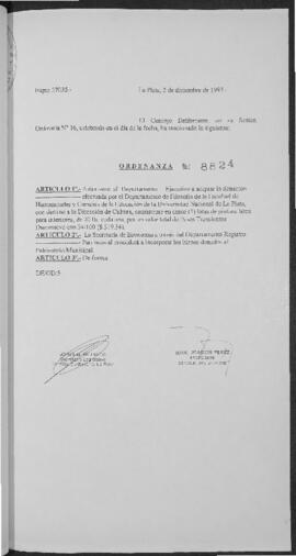 Ordenanza n° 8824 de 1997