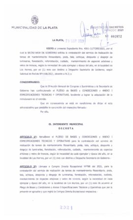 Decreto nº 2321 de 2021, GARRO, Julio cesar