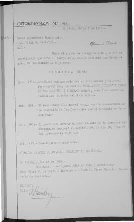 Ordenanza n° 948 de 1948