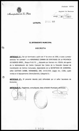 Decreto n° 1992 de 2005, Alak, Julio Cesar