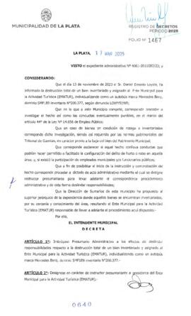 Decreto nº 640 de 2025, ALAK, Julio Cesar