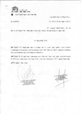 Ordenanza nº 11649 de 2018