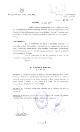 Decreto nº 1121 de 2022, GARRO, Julio cesar