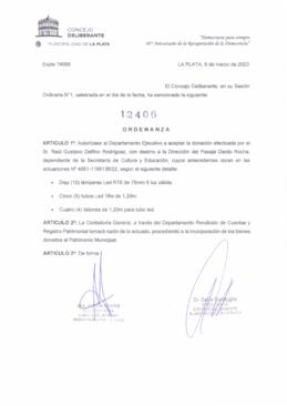 Ordenanza nº 12406 de 2023