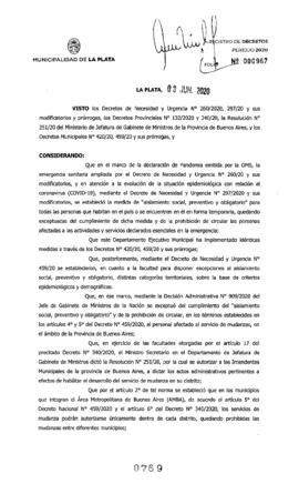 Decreto nº 769 de 2020, GARRO, Julio cesar