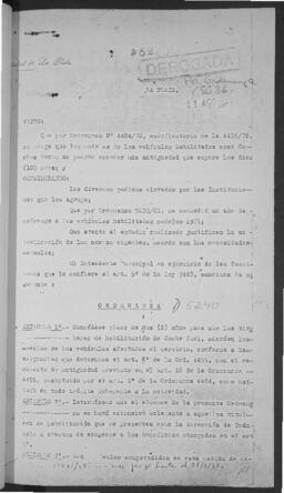 Ordenanza n° 5240 de 1982
