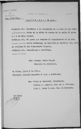 Ordenanza n° 1556 de 1949