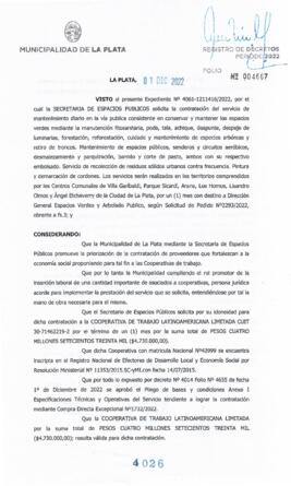 Decreto nº 4026 de 2022, GARRO, Julio cesar