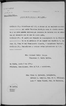 Ordenanza n° 1571 de 1949