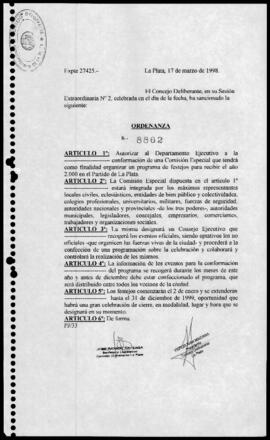 Ordenanza n° 8862 de 1998