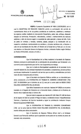 Decreto nº 1254 de 2020, GARRO, Julio cesar