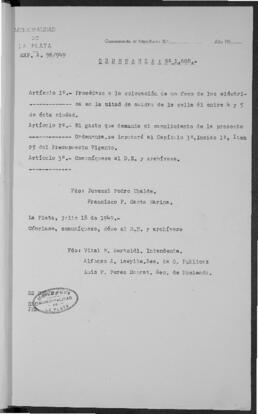 Ordenanza n° 1608 de 1949
