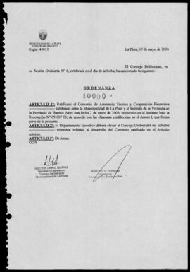 Ordenanza nº 10090 de 2006