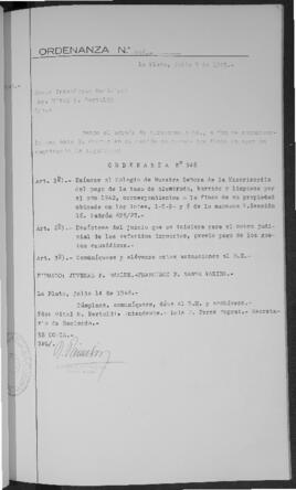 Ordenanza n° 946 de 1948