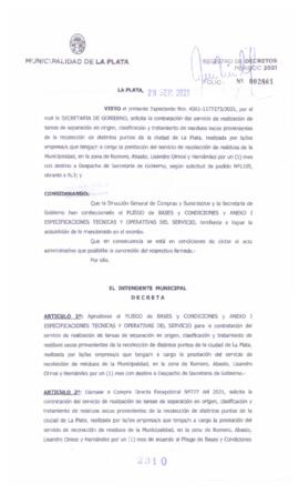 Decreto nº 2310 de 2021, GARRO, Julio cesar