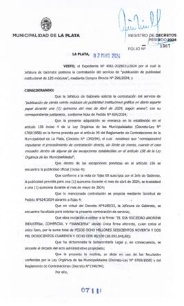Decreto nº 711 de 2024, ALAK, Julio Cesar