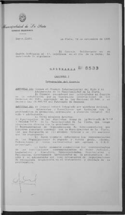 Ordenanza n° 8533 de 1995