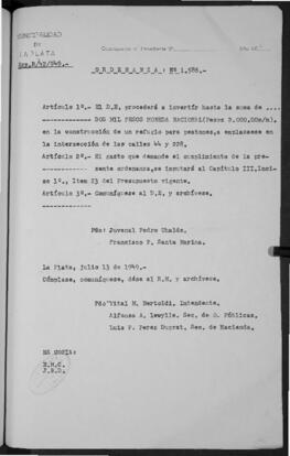 Ordenanza n° 1586 de 1949