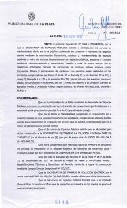 Decreto nº 2140 de 2021, GARRO, Julio cesar