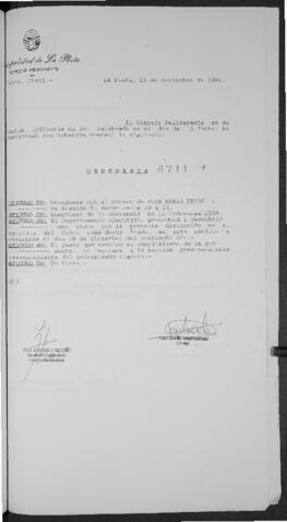 Ordenanza n° 8711 de 1996