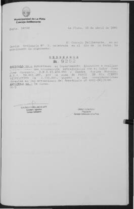 Ordenanza n° 9262 de 2001