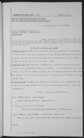 Ordenanza n° 3339 de 1965