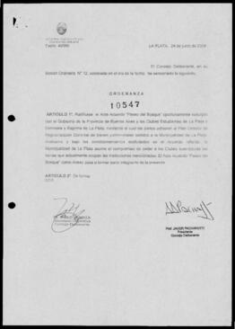 Ordenanza n° 10547 de 2009