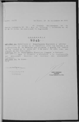 Ordenanza n° 9245 de 2000