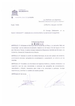 Ordenanza nº 12242 de 2022