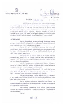 Decreto nº 2013 de 2021, GARRO, Julio cesar