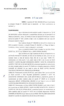 Decreto nº 273 de 2025, ALAK, Julio Cesar
