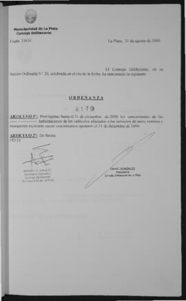 Ordenanza n° 9179 de 2000