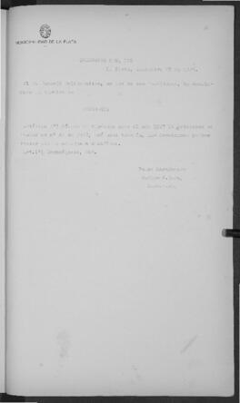 Ordenanza n° 109 de 1926