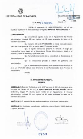 Decreto nº 753 de 2024, ALAK, Julio Cesar