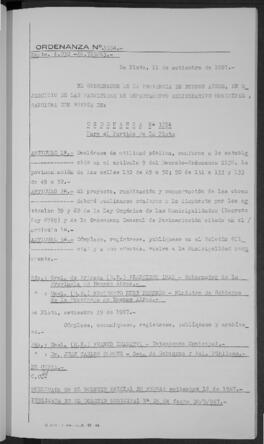 Ordenanza n° 3554 de 1967