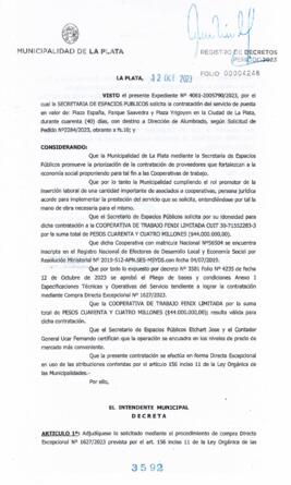 Decreto nº 3592 de 2023, GARRO, Julio cesar