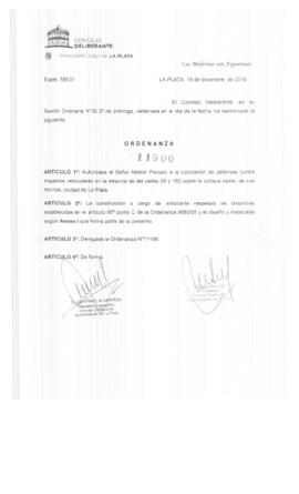 Ordenanza nº 11900 de 2019