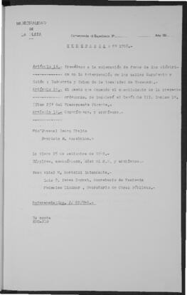 Ordenanza n° 1708 de 1949