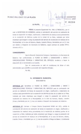 Decreto nº 2000 de 2021, GARRO, Julio cesar