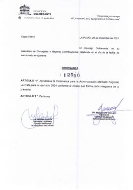 Ordenanza nº 12550 de 2023