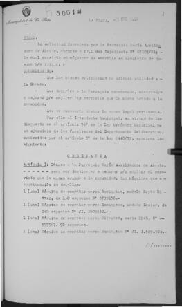 Ordenanza n° 5061 de 1981
