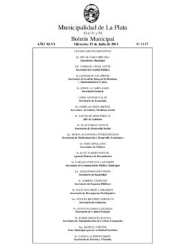 Boletín Municipal nº 1117 - miércoles, 15 de julio de 2015