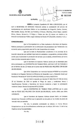 Decreto nº 2025 de 2020, GARRO, Julio cesar