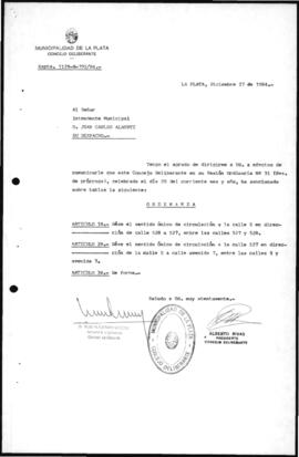 Ordenanza n° 5802 de 1984