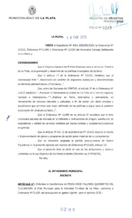 Decreto nº 207 de 2025, ALAK, Julio Cesar