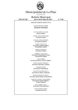 Boletín Municipal nº 1142 - jueves, 4 de mayo de 2017