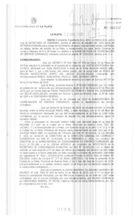 Decreto nº 175 de 2020, GARRO, Julio cesar