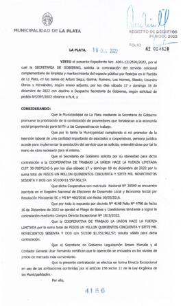 Decreto nº 4186 de 2022, GARRO, Julio cesar